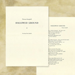 “Hallowed Ground”活版印刷作品