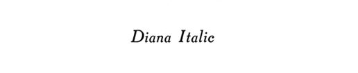 Diana Italic