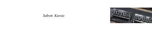 Sabon Kursiv