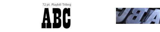 Playbill Titling
