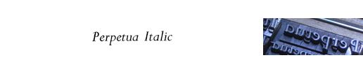 Perpetua Italic