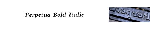 Perpetua Bold Italic
