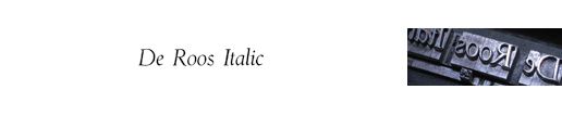 De Roos Italic