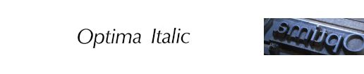 Optima Italic