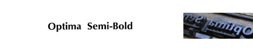 Optima Semi-Bold