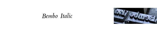 Bembo Italic