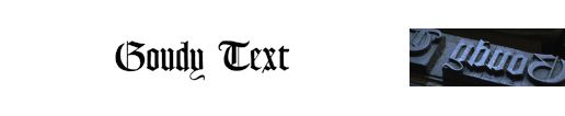 Goudy Text