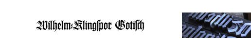 Wilhelm Klingspor Gotisch