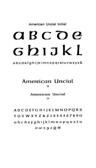 Initial American Uncial