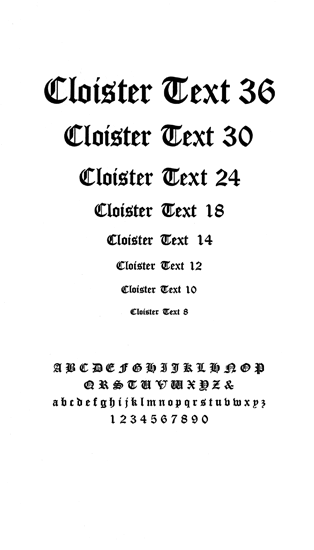 Cloister Text