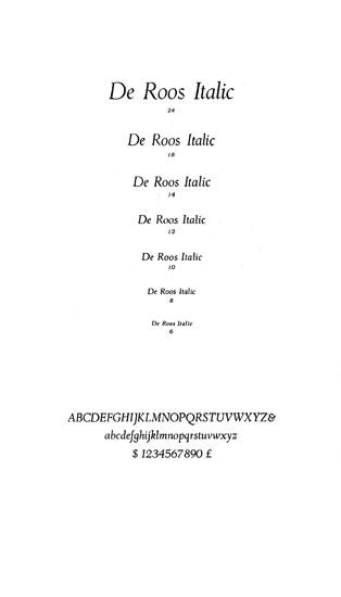 De Roos Italic