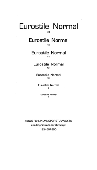 Eurostile Normal