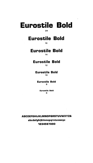Eurostile Bold
