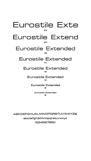 Eurostile Extended