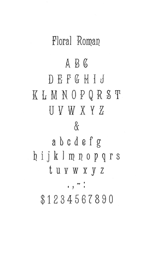 Floral Roman
