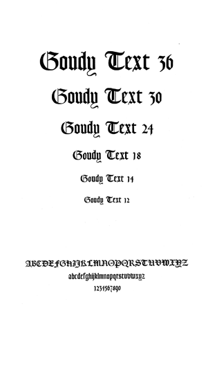 Goudy Text