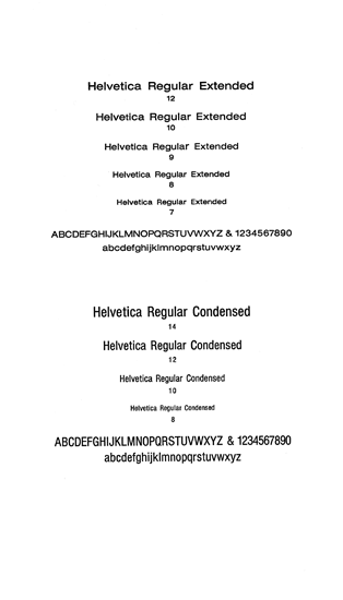 Helvetica Regular Extended