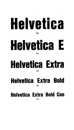 Helvetica Extra Bold Condenced