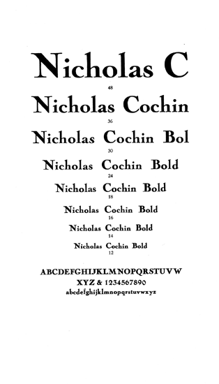 Nicholas Cochin Bold