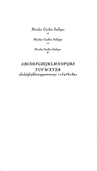 Nicolas Cochin Italique