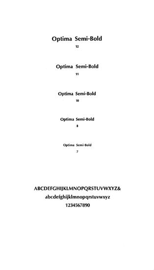 Optima Semi-Bold